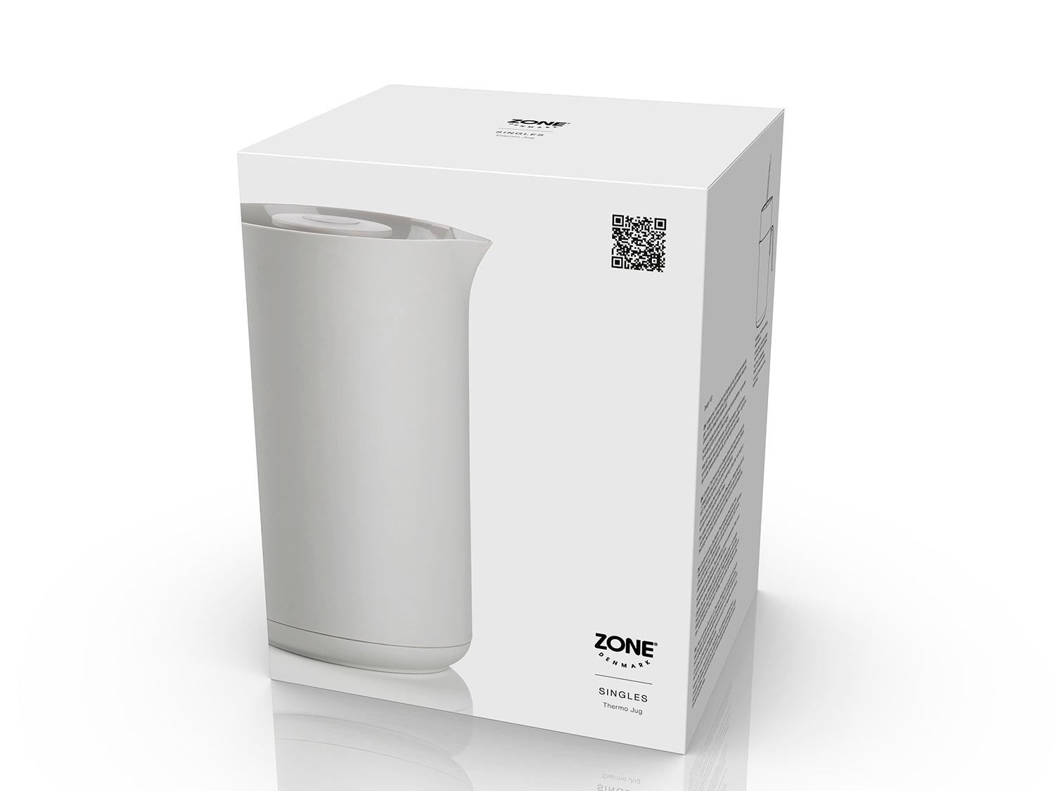 Thermos SINGLES en plastique et verre Gris chaud Zone Denmark - Mathon - 2