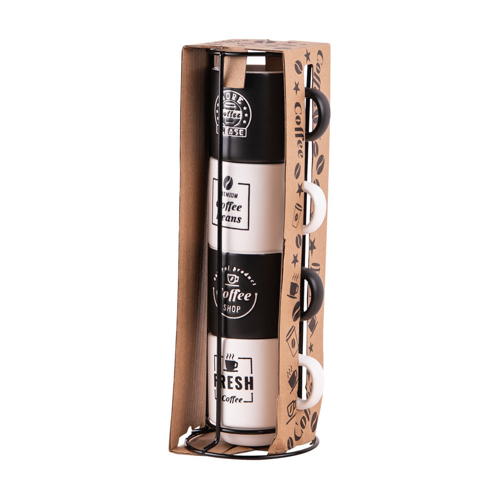 Tour 4 tasses à café 12 cl Table passion - Mathon - 2