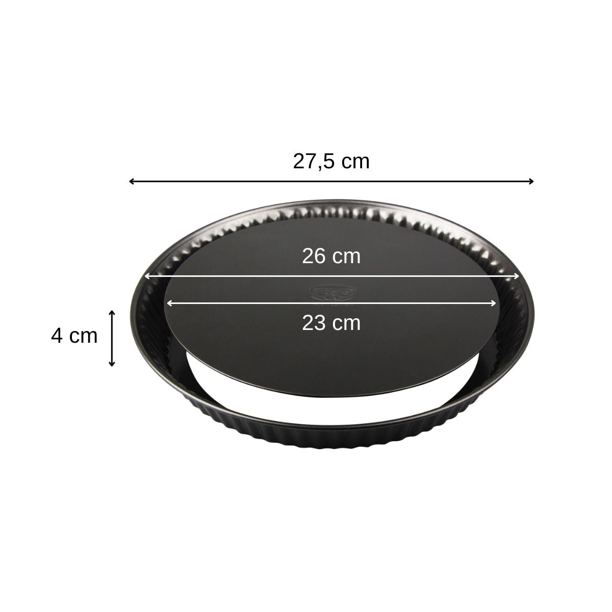Ensemble de 2 Moules à tartes 26 cm avec fond amovible Dr. Oetker Tradition Dr. Oetker - Mathon - 3