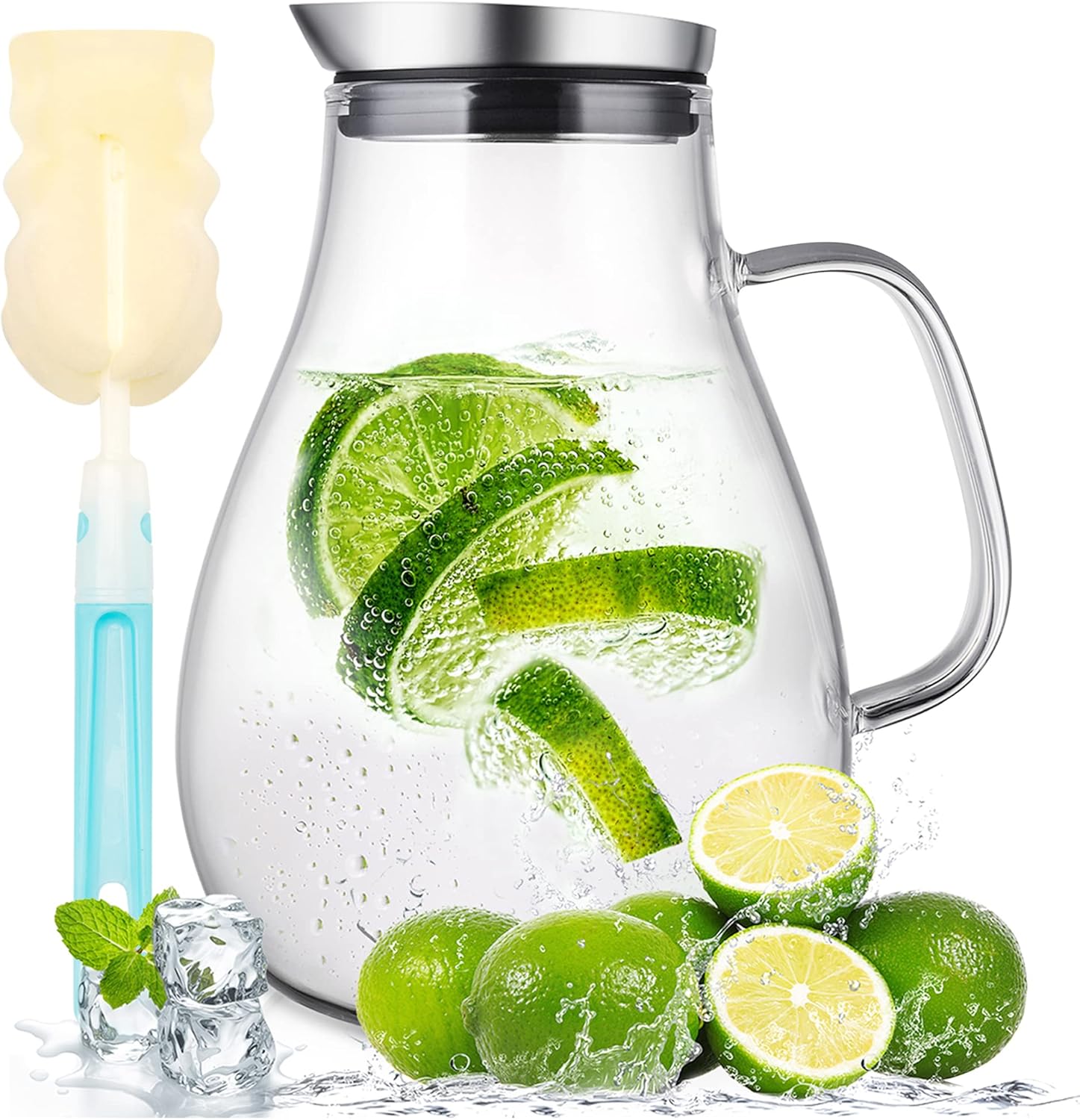 Pichet en verre résistant à la chaleur 2 L Vendos85 - Mathon