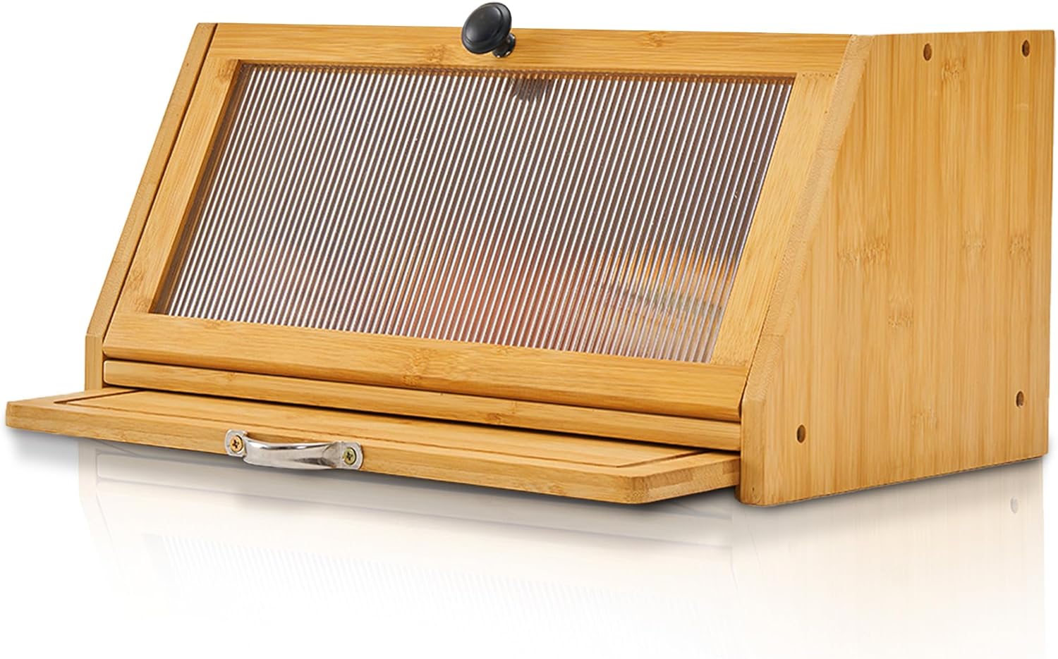 Boîte à pain en bambou avec planche à découper Vendos85 - Mathon
