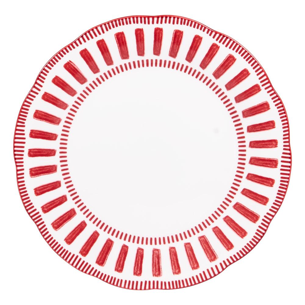 Assiette plate Napoli rouge 27 cm (lot de 6) Table passion - Mathon - 2