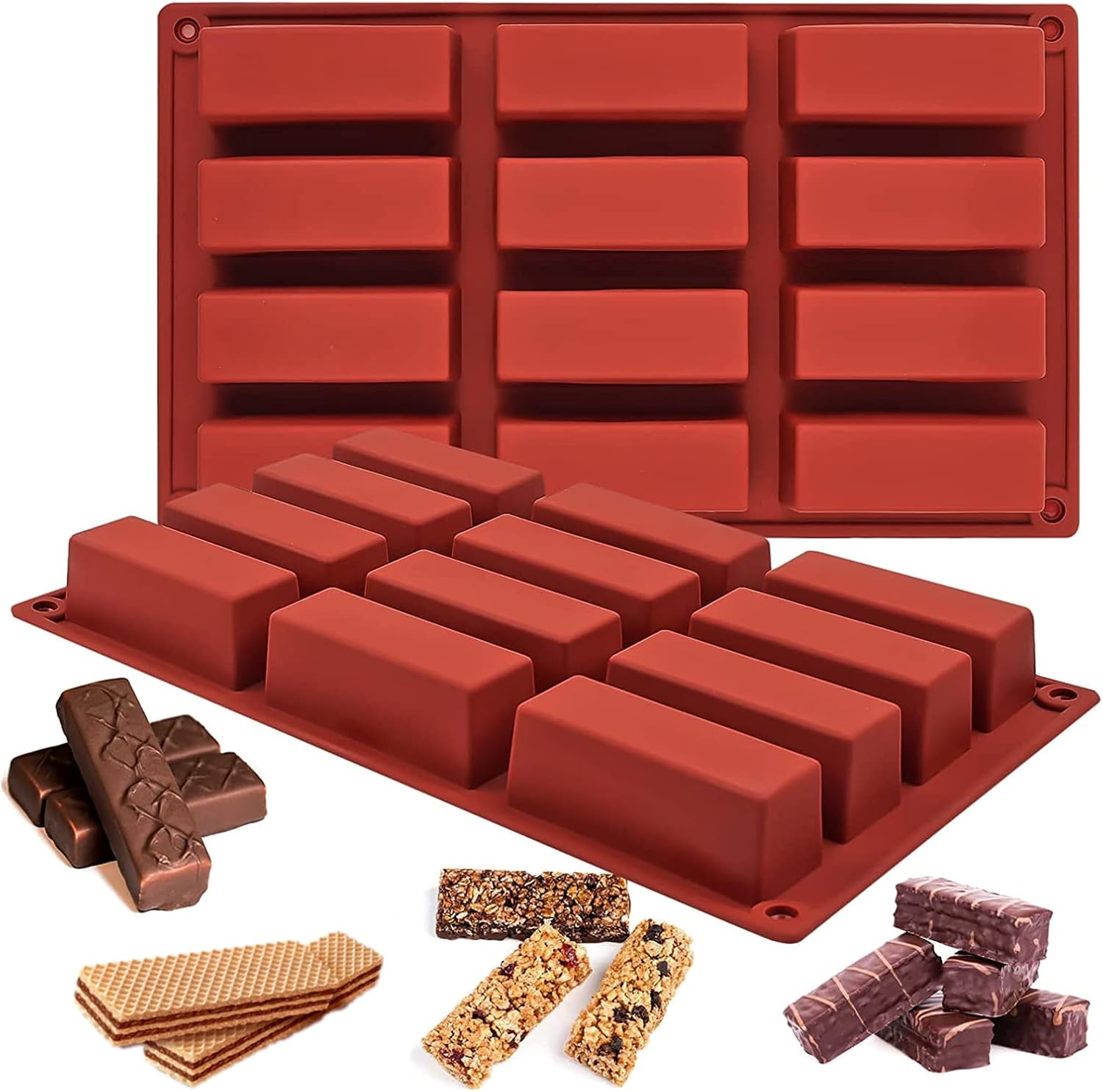 2 Moule Silicone Barre de Céréales Vendos85 - Mathon