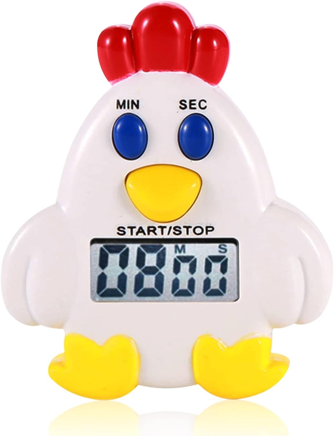 Minuteur de Forme de Coq, Minuteur de Cuisine Magnétique blanc Vendos85 - Mathon