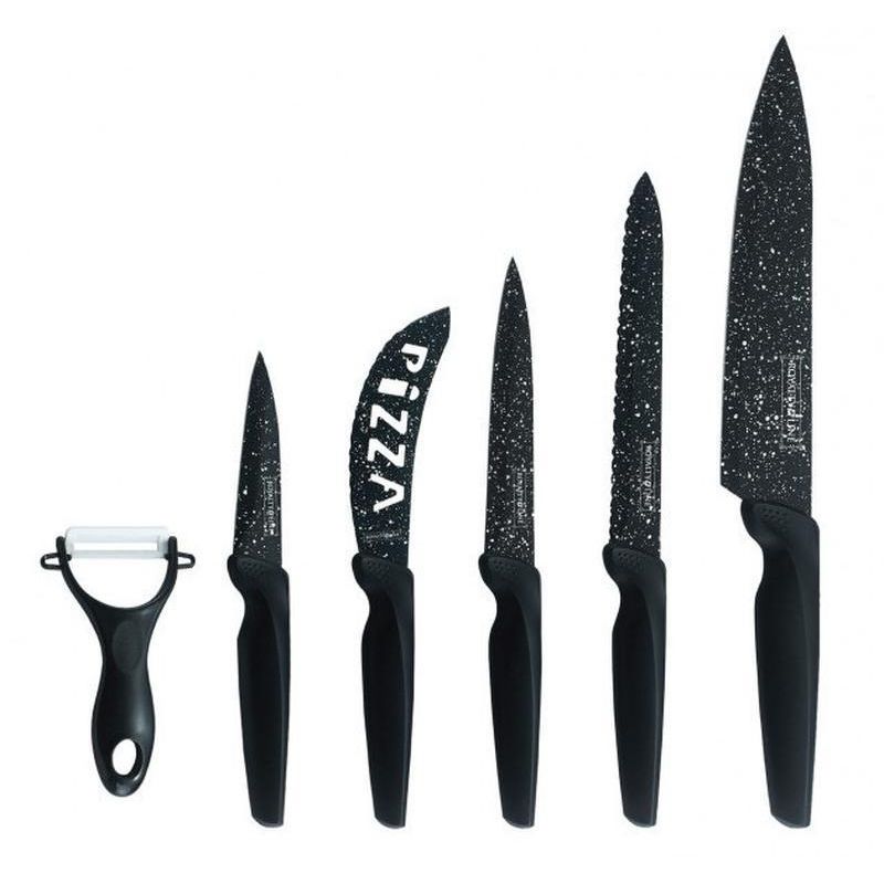 Set de Couteaux Inox revetement anti-adhesif 6 pcs Royaltyline RLMB5N Royalty Line - Mathon - 1