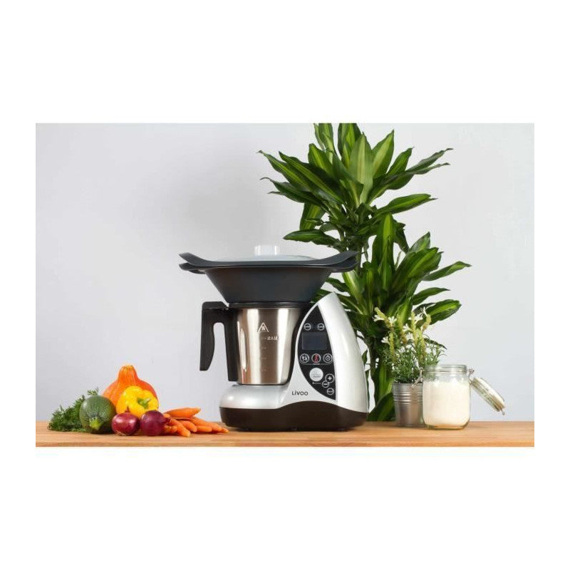 Livoo Dop142g Robot Culinaire Chauffant - Gris Et Metal Livoo - Mathon - 6