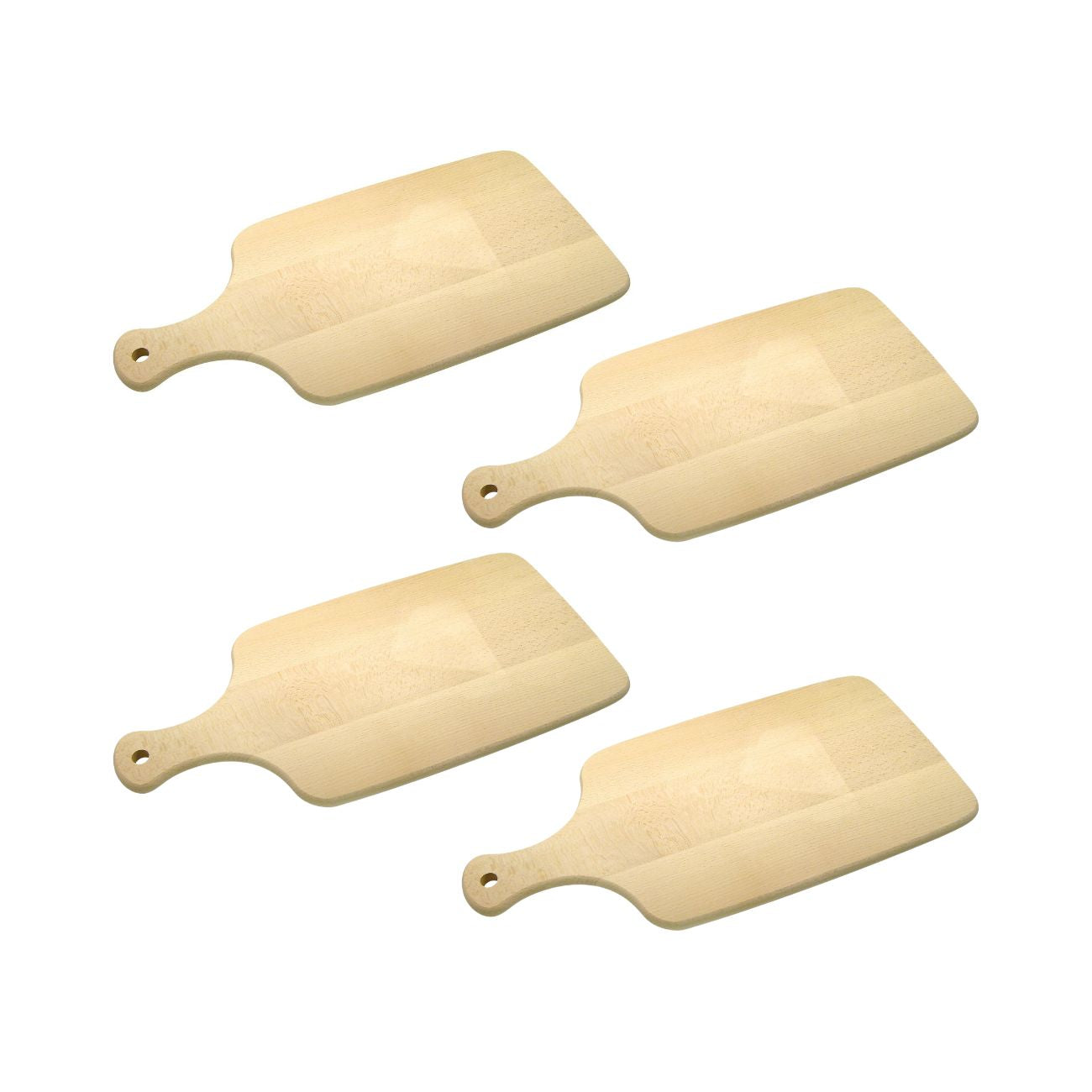Ensemble de 4 Planches à découper en bois 38 x 18 cm  Wood Edition Fackelmann - Mathon - 1