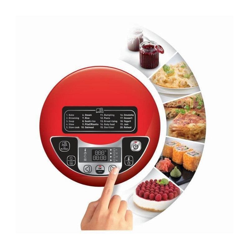 Mk708e10 Multicuiseur Electrique 15 En 1 - 750w - Blanc/gris Moulinex - Mathon - 3