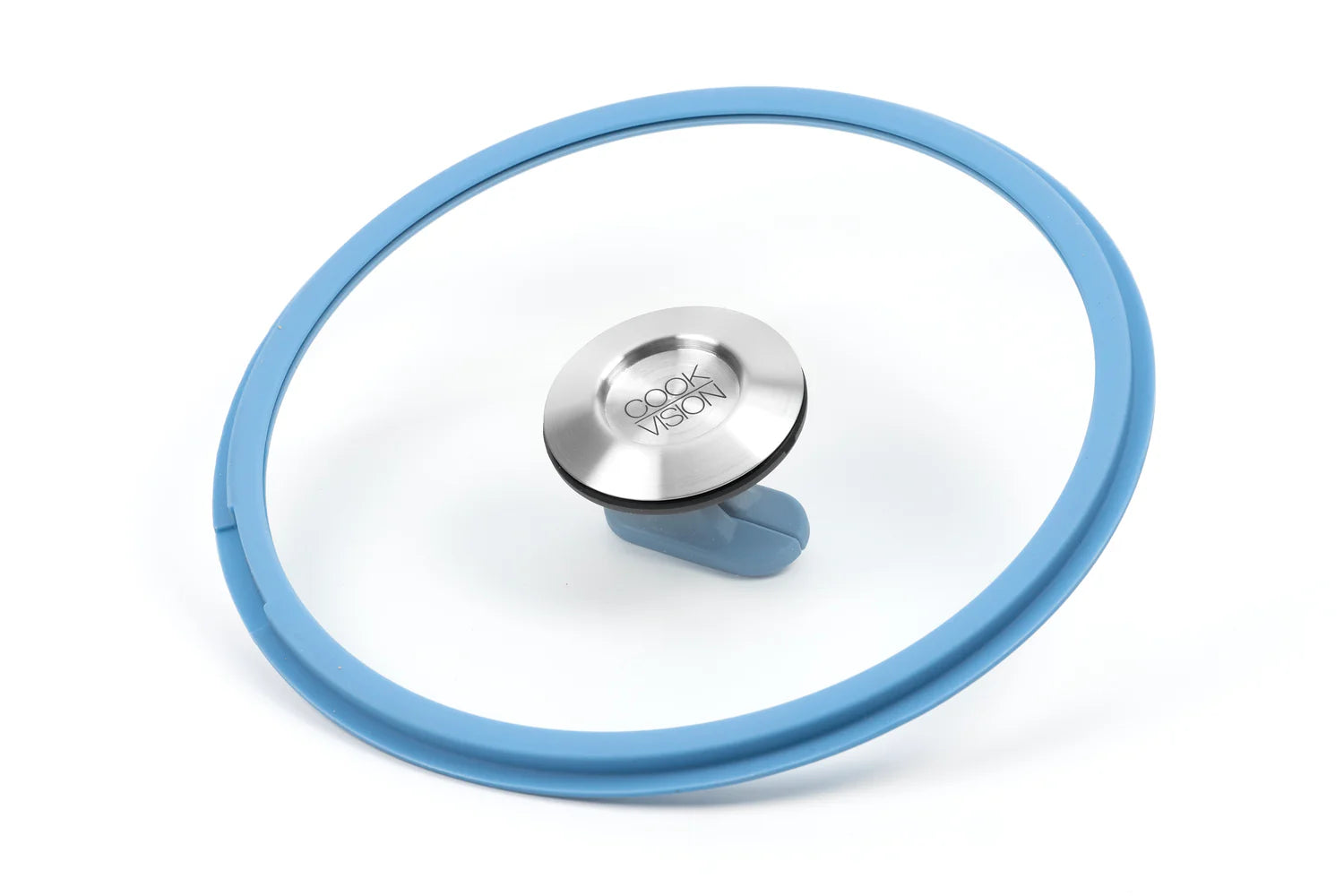 Couvercle empilable en verre bleu, diamètre 24 cm Cookvision - Mathon - 2