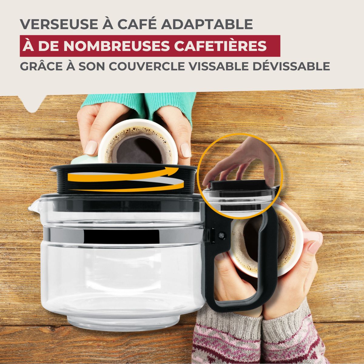 Verseuse adaptable pour cafetière Fackelmann - Mathon - 2
