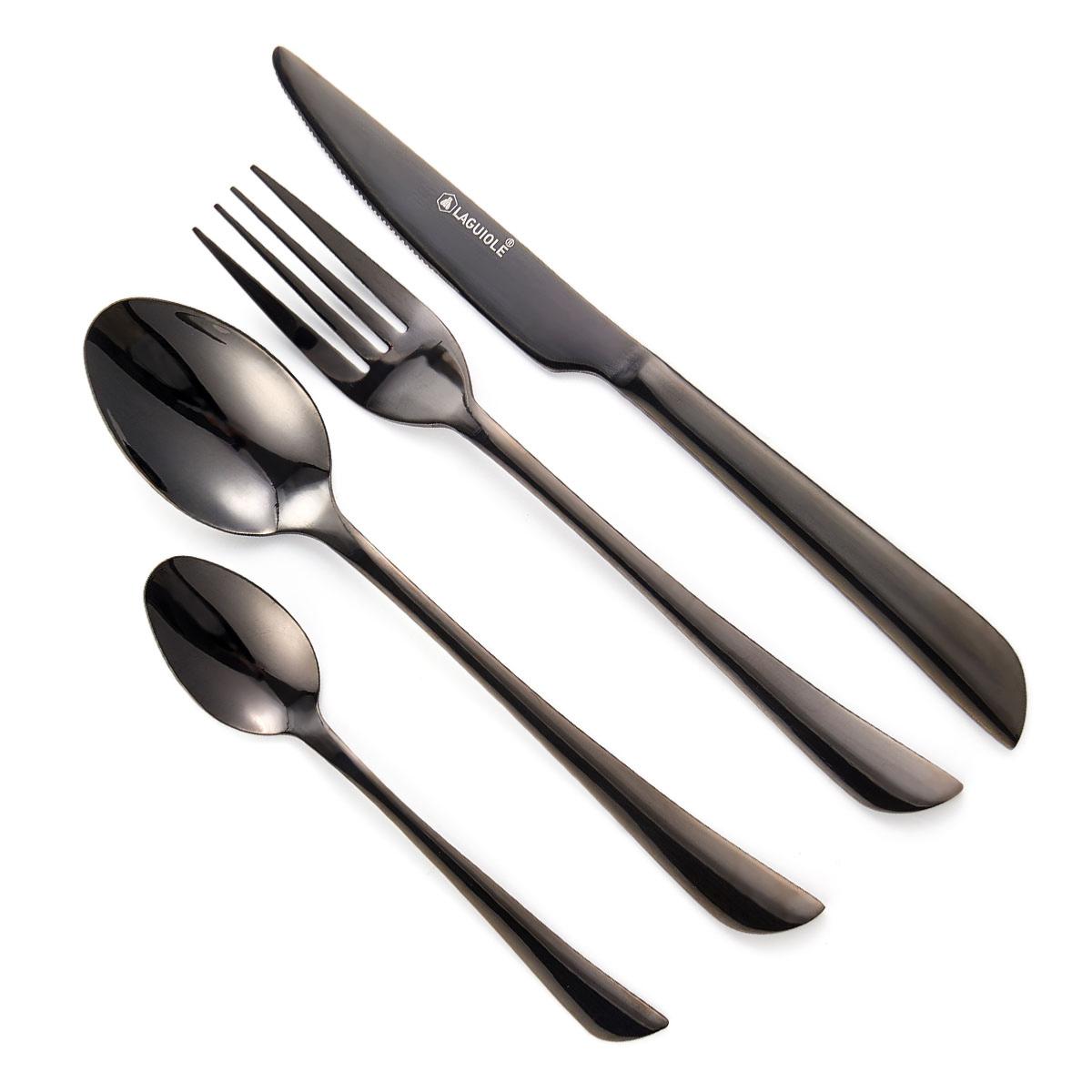 Ménagère 24 pièces - "Théa noir" Laguiole Cuisson - Mathon - 2