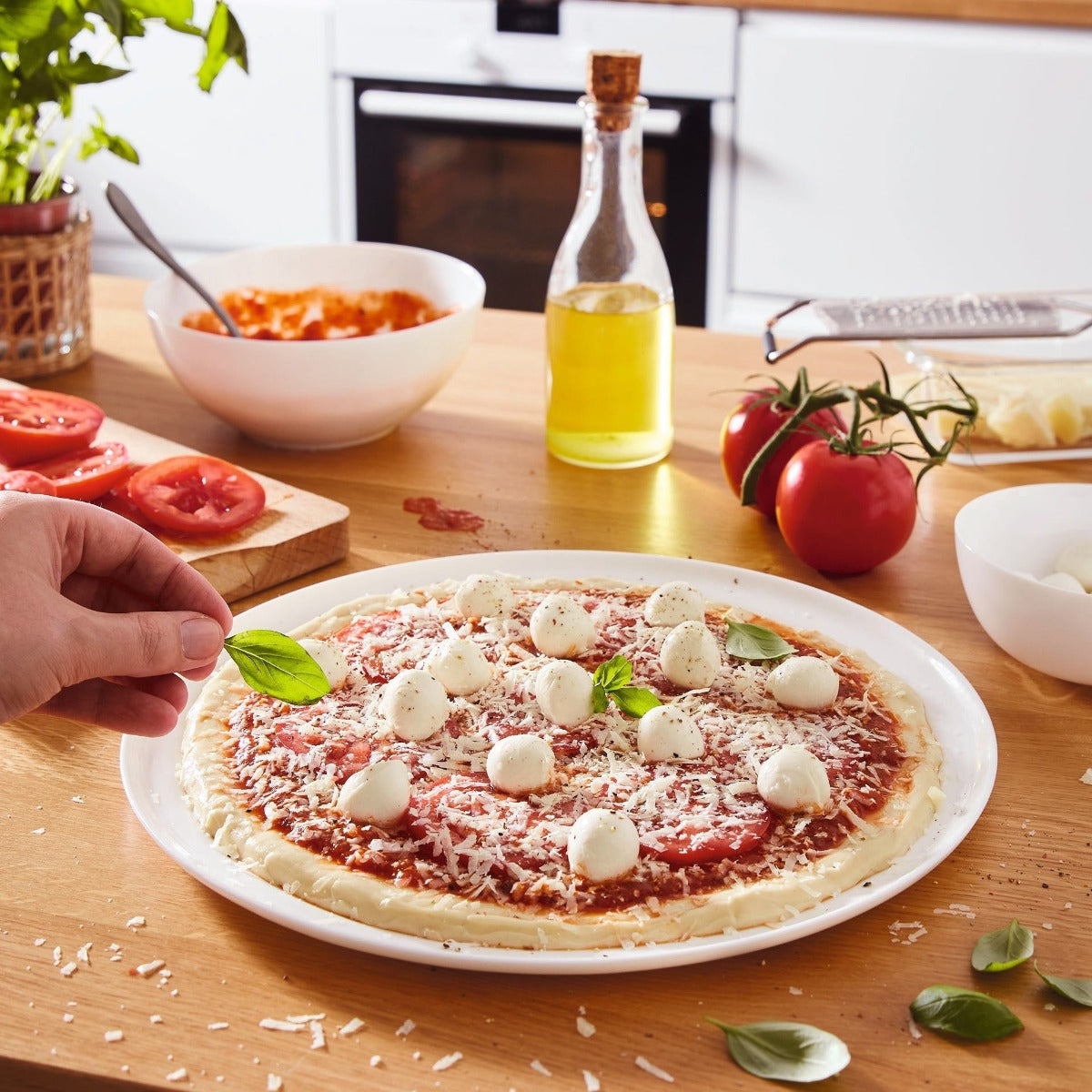 Assiette à pizza blanche 32,3 cm Friend