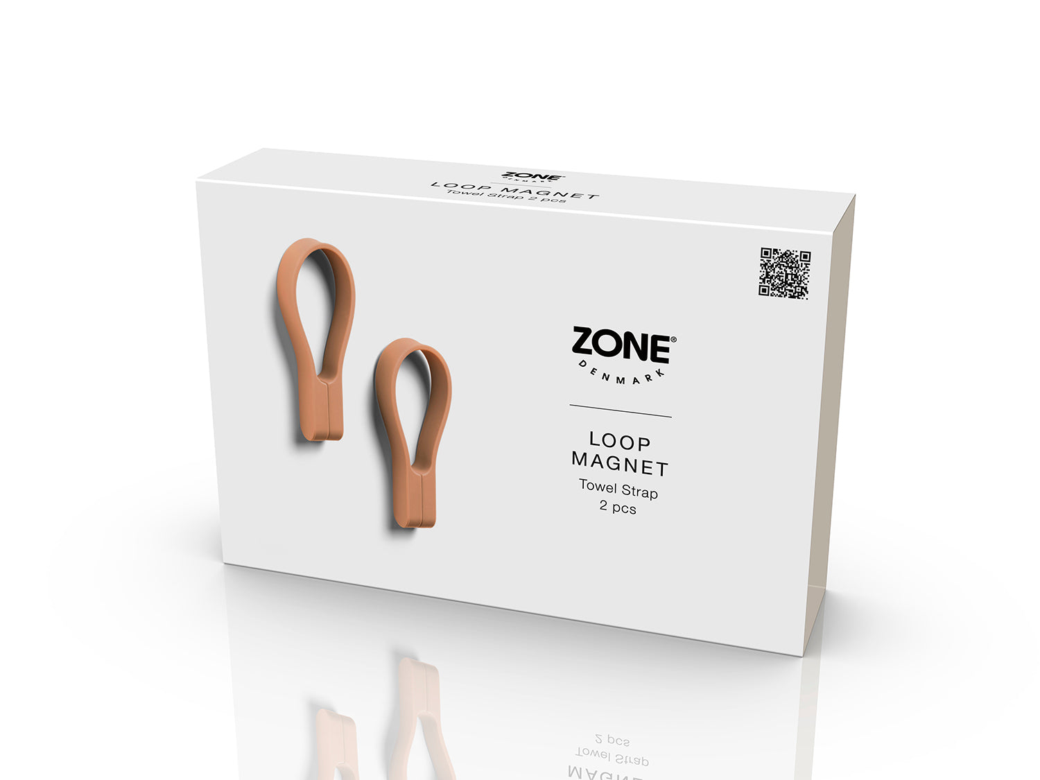 Sangle pour serviette Loop magnet en Silicone/Aimant Mandarine Zone Denmark - Mathon - 3