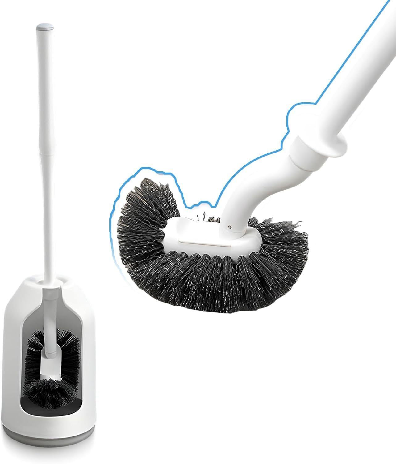 Brosse WC incurvée – Poignée longue, nettoyage efficace Vendos85 - Mathon