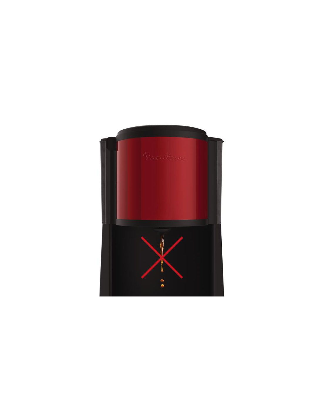 Cafetière Subito 15 tasses rouge Moulinex - Mathon - 2