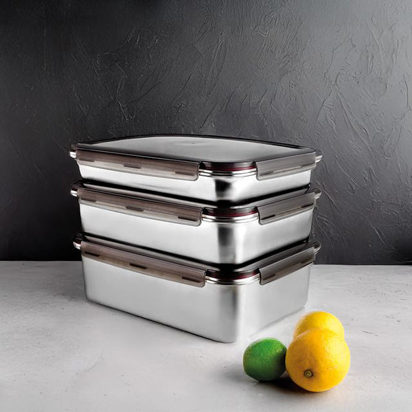 Récipient rectangulaire en acier inoxydable Ecoinox Pro 5 L Lacor - Mathon - 2