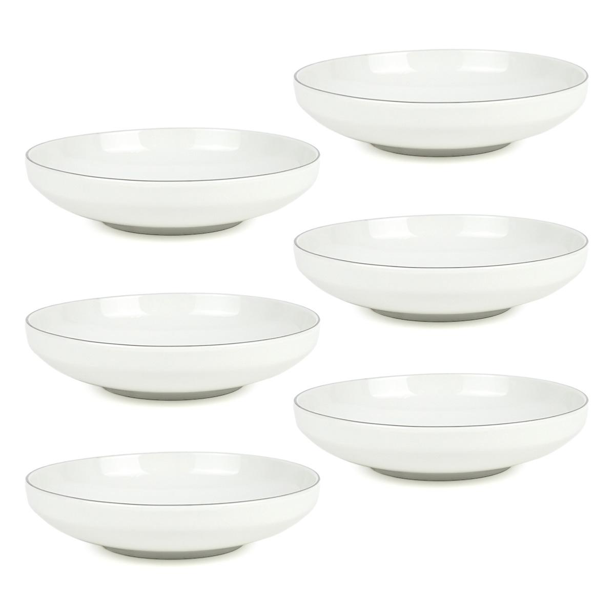 Lot de 6 assiettes creuses blanc - "Sélène" Laguiole Cuisson - Mathon - 2
