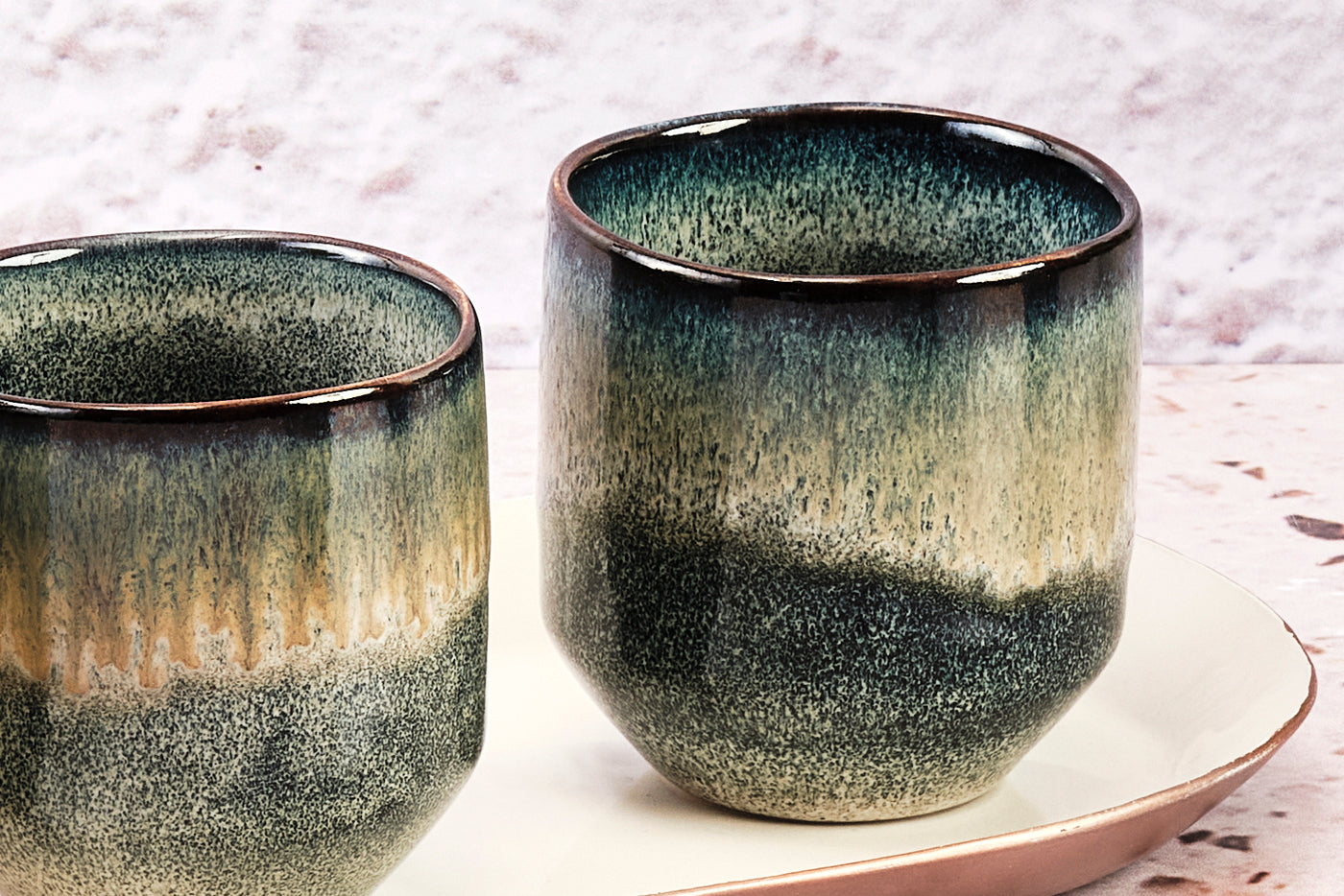 Lot de 6 tasses en grès gris D7.2 Björn - Mathon - 5