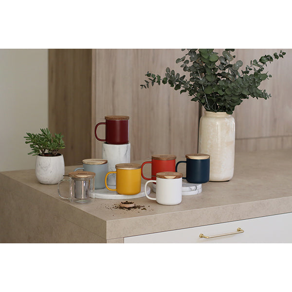 Tisanière mug Juliet en grès bleu 300 ml Ogo - Mathon - 3