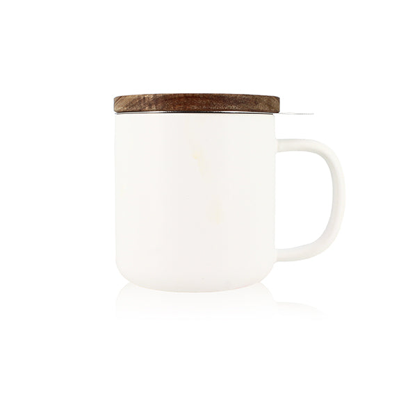 Tisanière mug Juliet en grès blanc 300 ml Ogo - Mathon - 1