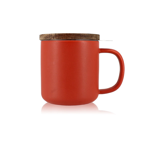 Tisanière mug Juliet en grès paprika 300 ml Ogo - Mathon - 1