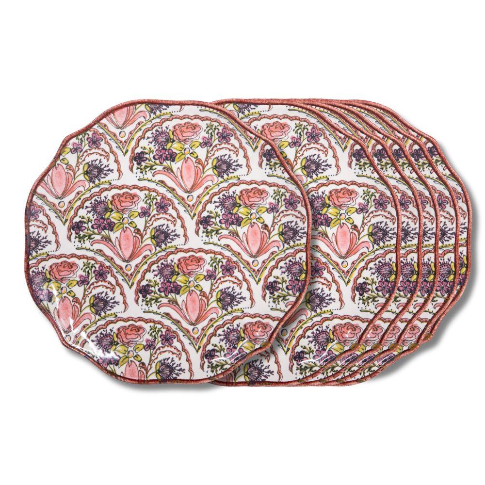Assiette plate Jaipur 27 cm (lot de 6) Table passion - Mathon - 1