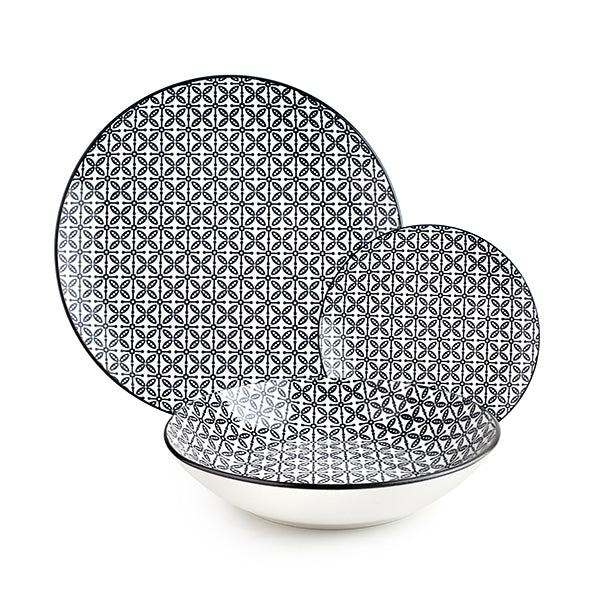 Service d’assiettes Bavaria 12 pièces Ibili - Mathon - 1