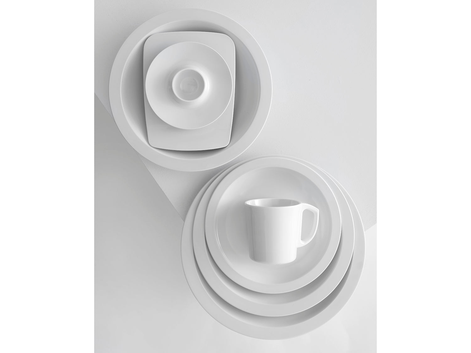 Mug HAMLET en plastique Blanc Rosti - Mathon - 3