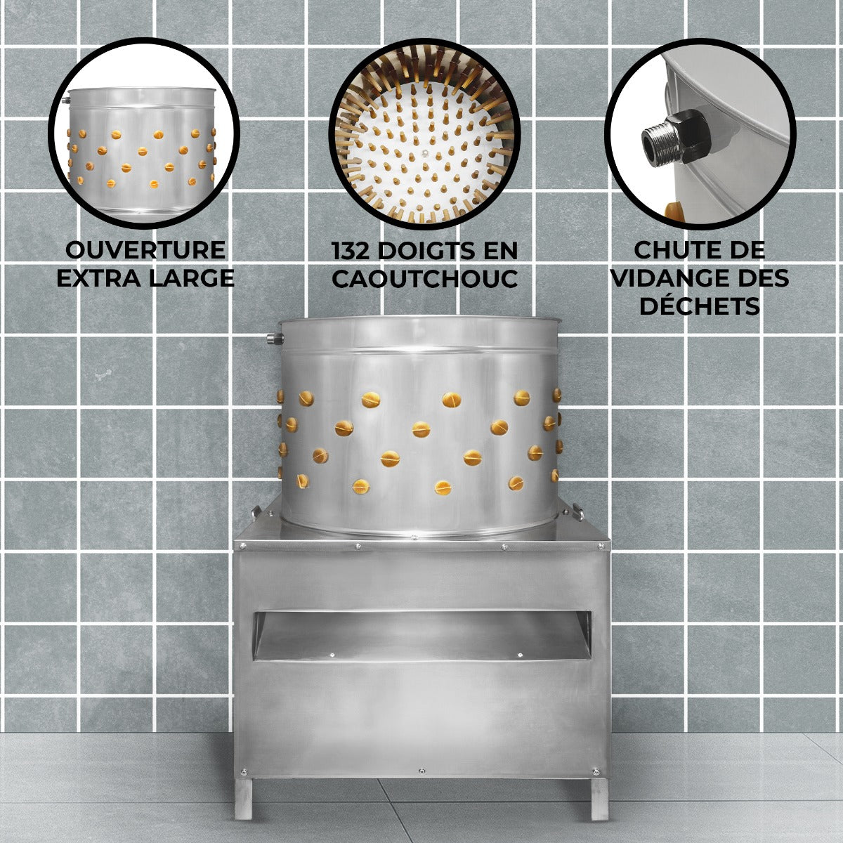 Plumeuse de Volailles Kukoo – 60cm Kukoo - Mathon - 2