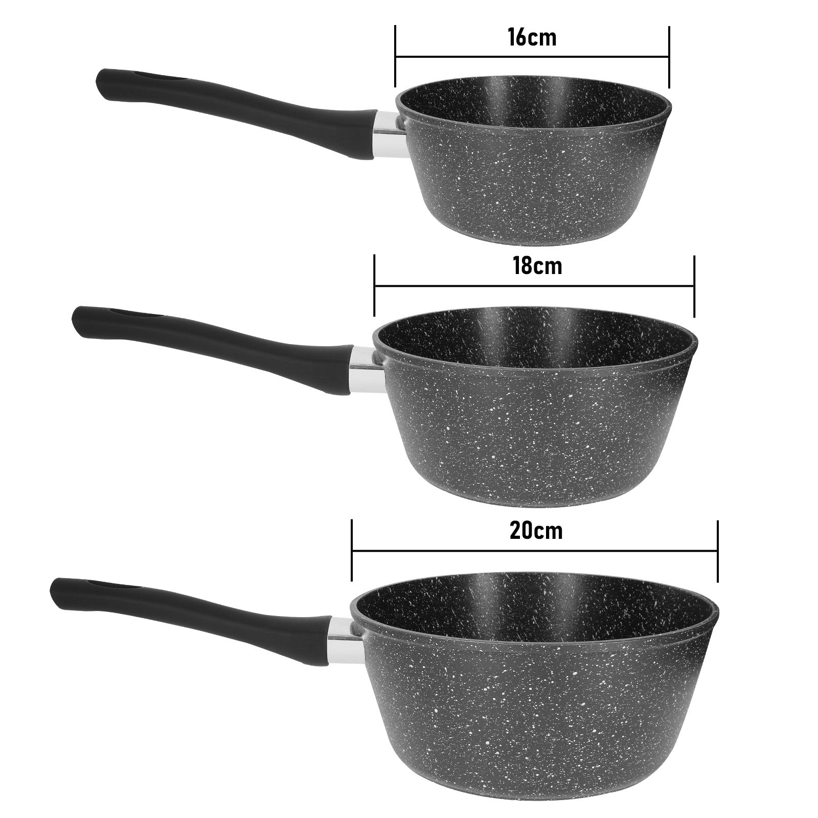 3 Casseroles avec Couvercle Cheffinger - Mathon - 4