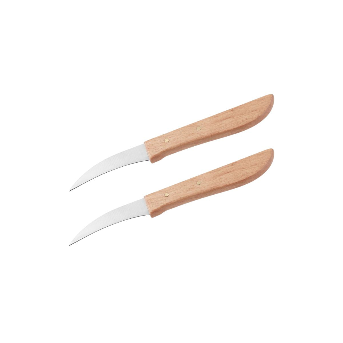 Lot de 2 couteaux de cuisine éplucheur manche en bois 16 cm Nirosta - Mathon - 1