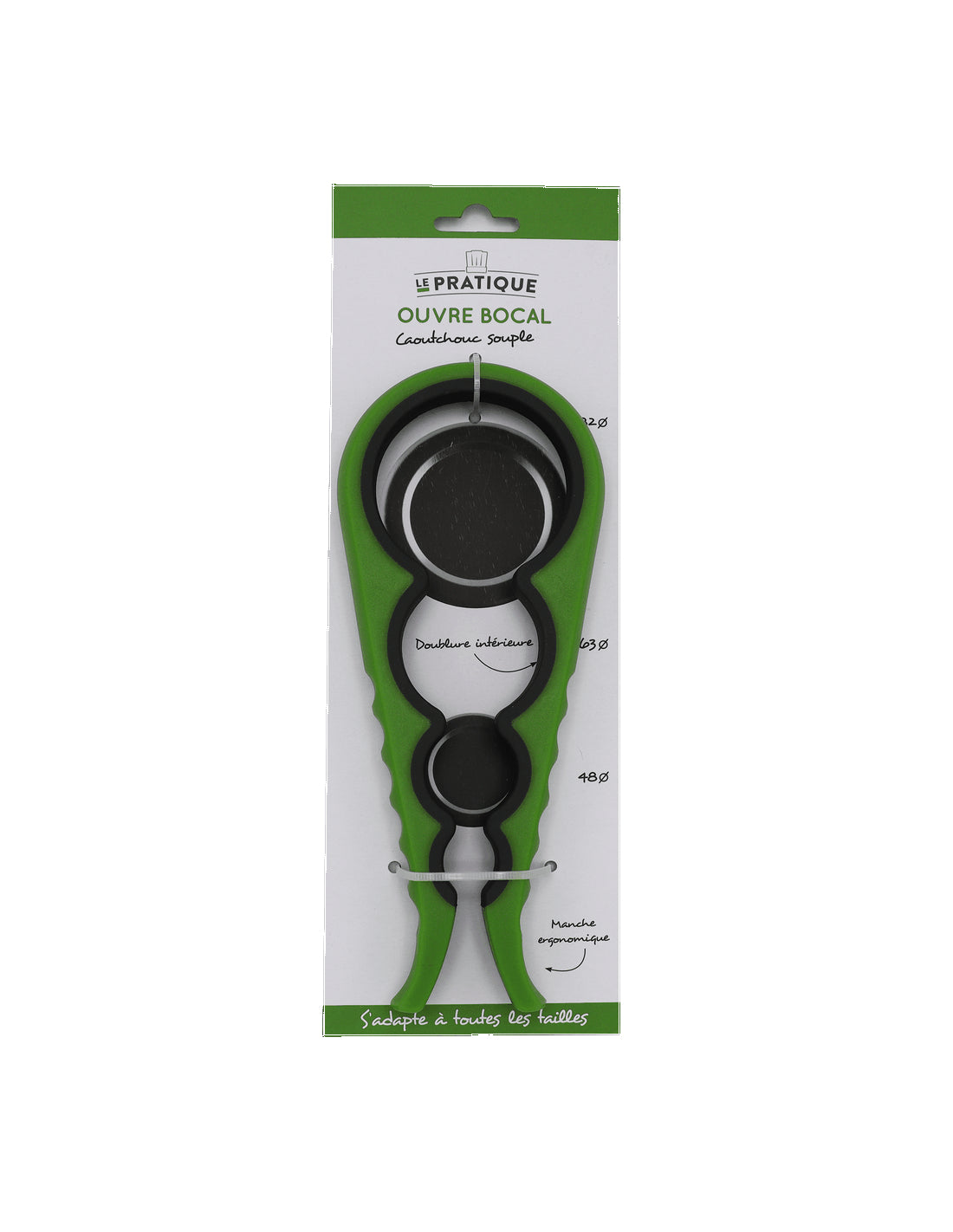 1 Ouvre Bocal Et Bouteille En Pp 4 Formats De Bouchons Le Pratique - Mathon