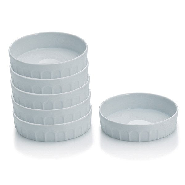 6 coupelles en porcelaine 12 cm - Mathon