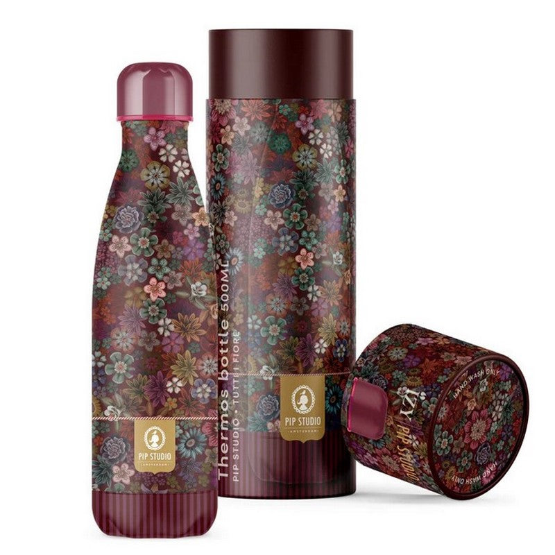 Bouteille Isotherme Pip Studio - Tutti i Fiore Rouge - 500ml Izy Izy - Mathon