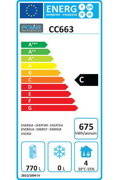 Armoire réfrigérée positive 2 Portes 1200 L - Polar - Mathon - 4