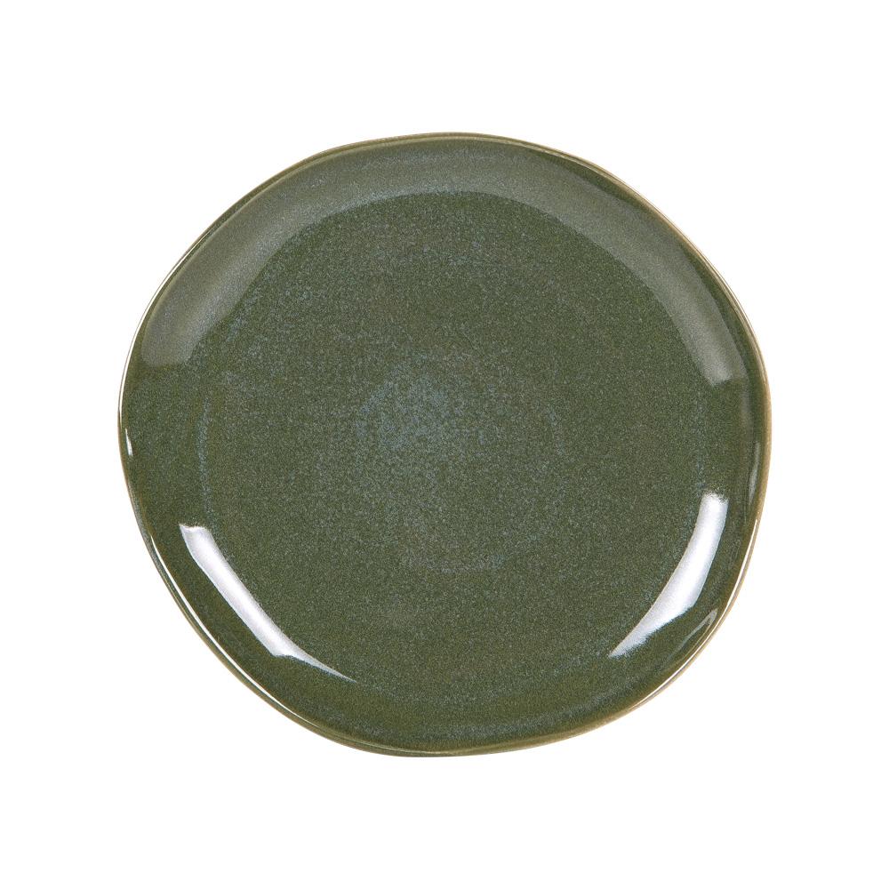 Assiette à dessert Symphony vert 21 cm (lot de 6) Table passion - Mathon - 1