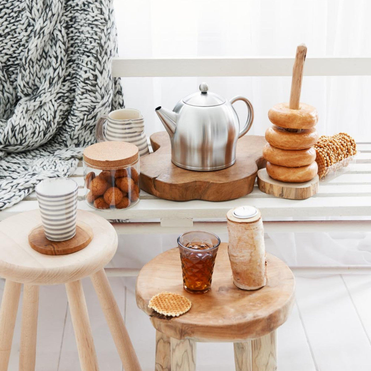 Minuet® - Théière Santhee 1.4 L en métal satiné Bredemeijer - Mathon - 5