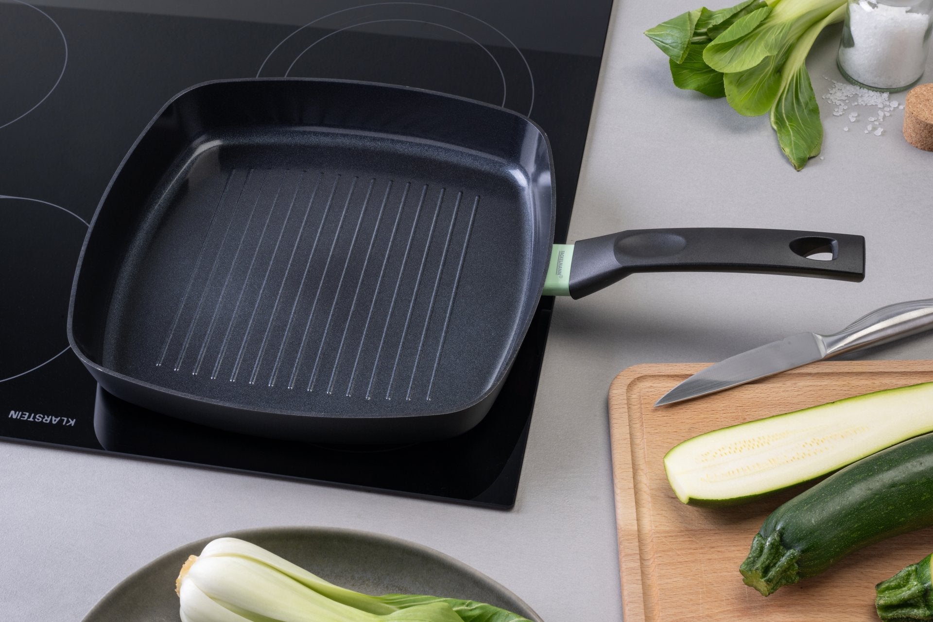 Gril 28 cm aluminium revêtement céramique antiadhésif sans PFAS  Brandao Fackelmann - Mathon - 9