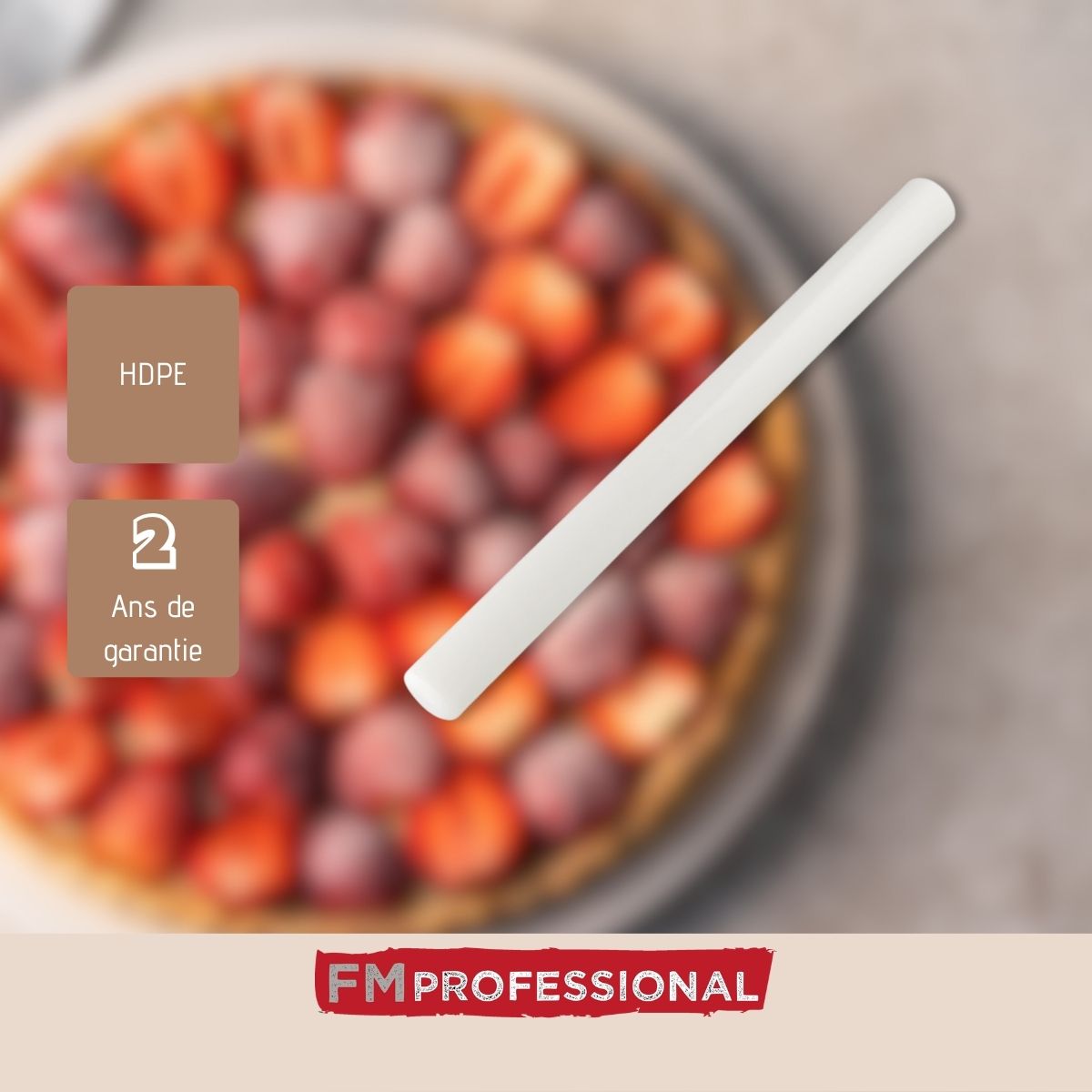 Rouleau à pâtisserie 50 cm en HPDE  Pâtisserie FM Professional - Mathon - 4