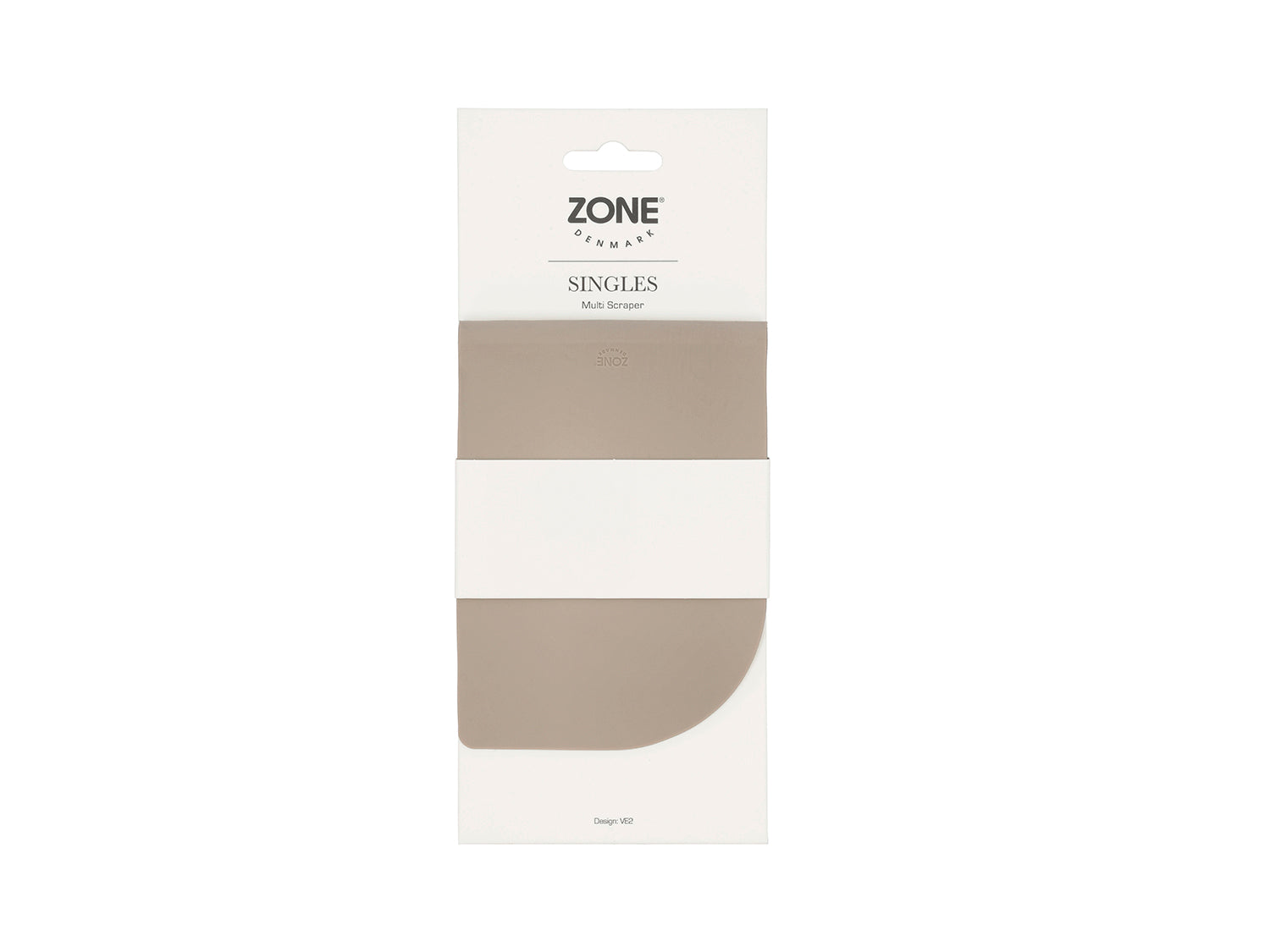 Racloir multi-usages SINGLES en silicone Taupe doux Zone Denmark - Mathon - 2