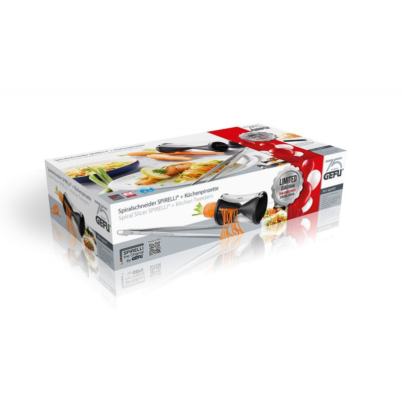 Coupe-spirale Spirelli avec pince en acier inoxydable et plastique Gefu - Mathon - 3