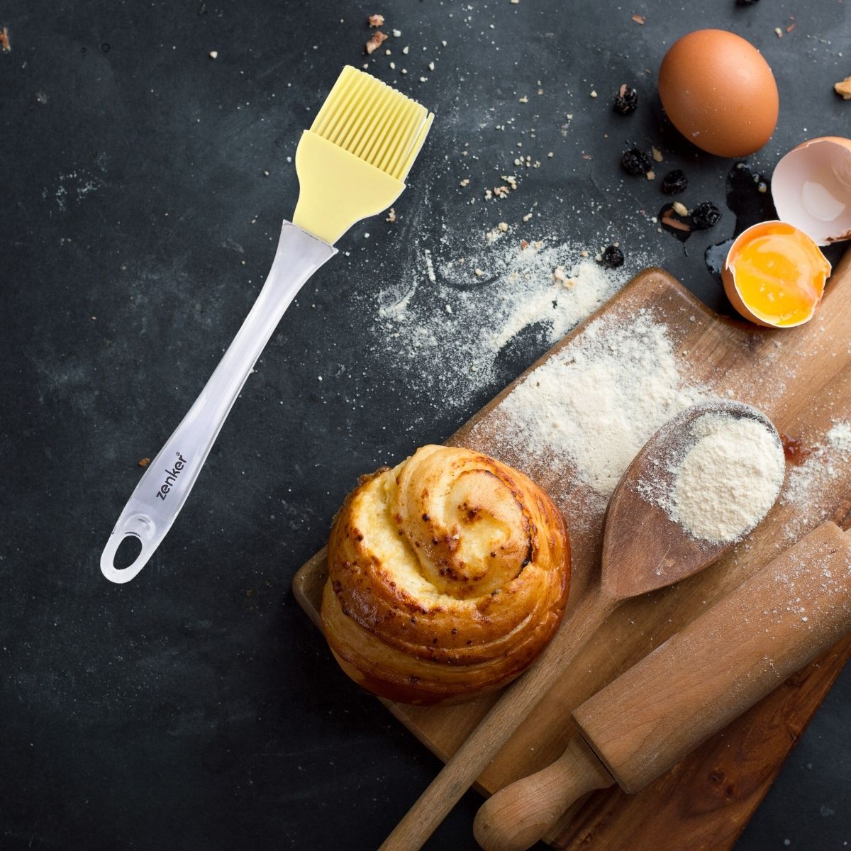 Pinceau de cuisine et de pâtisserie 24 cm en poils silicone Zenker Smart Pastry Zenker - Mathon - 2