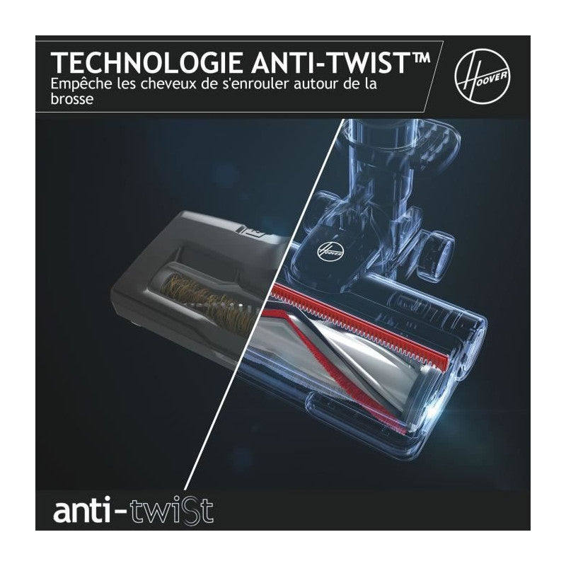 Aspirateur Balai Sans Fil -   Hf920h - 65 Aw - 86 Dba - Ecran Led - Rose / Gris Hoover - Mathon - 4