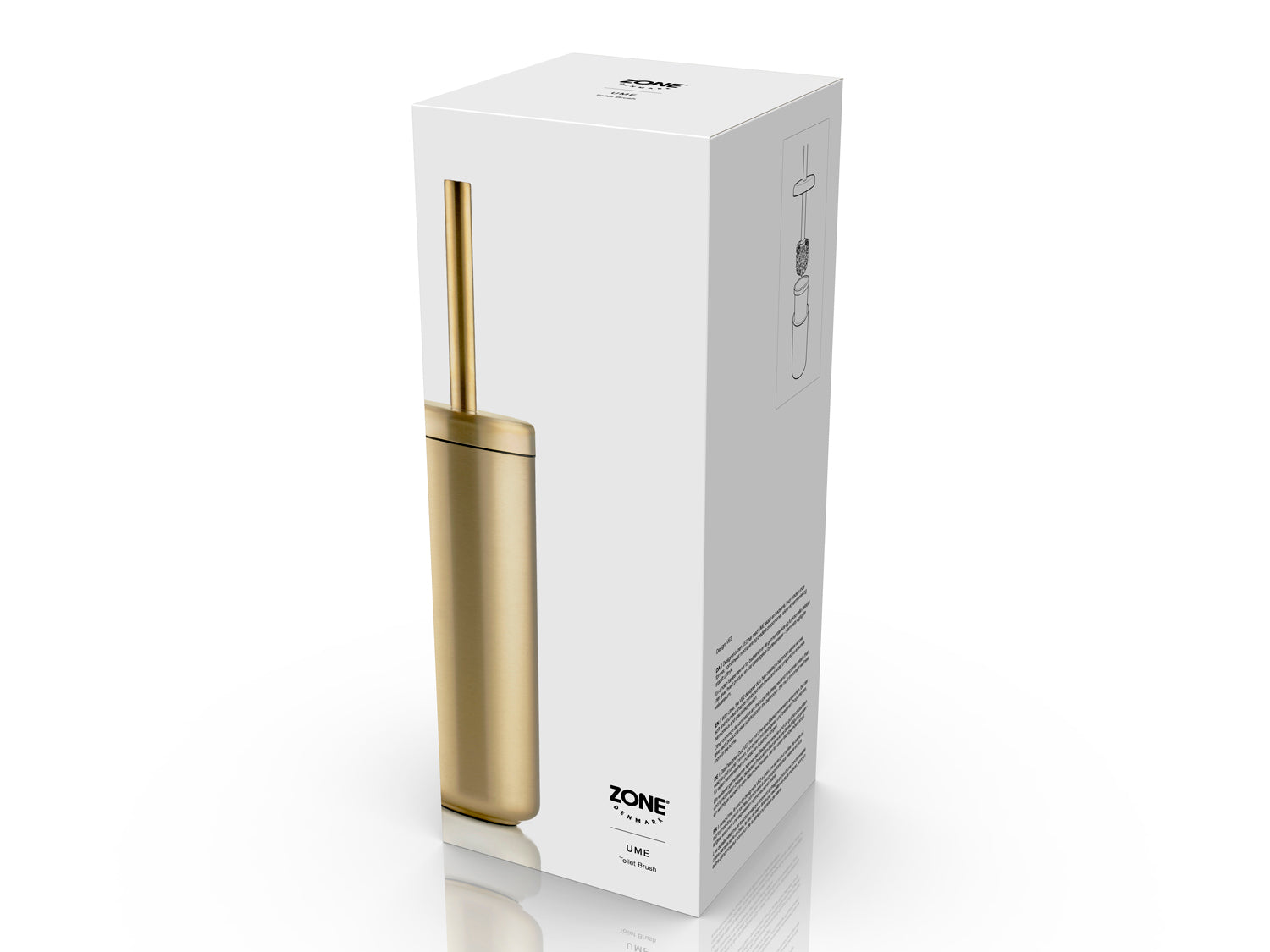 Brosse de toilette Ume en SS304 Laiton finish Laiton Zone Denmark - Mathon - 2