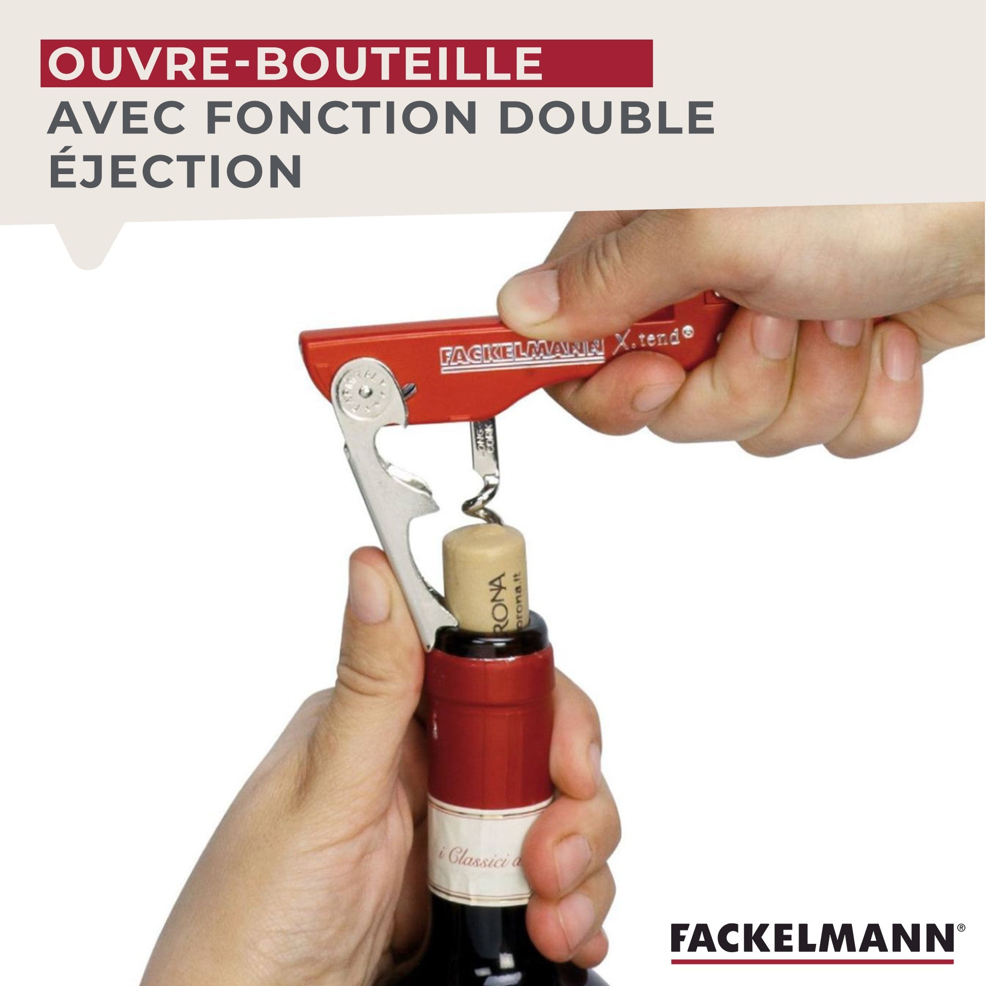 Tire-bouchon décapsuleur 13 cm  Bar Concept Fackelmann - Mathon - 4