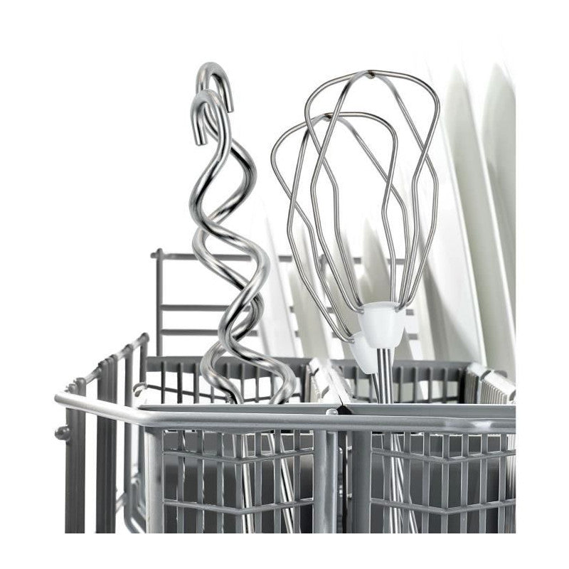 Batteur -   - Mfq3530 - 450 W - 5 Vitesses - 2 Fouets / 2 Crochets Pétrisseurs Inox - Blanc / Gris Bosch - Mathon - 4