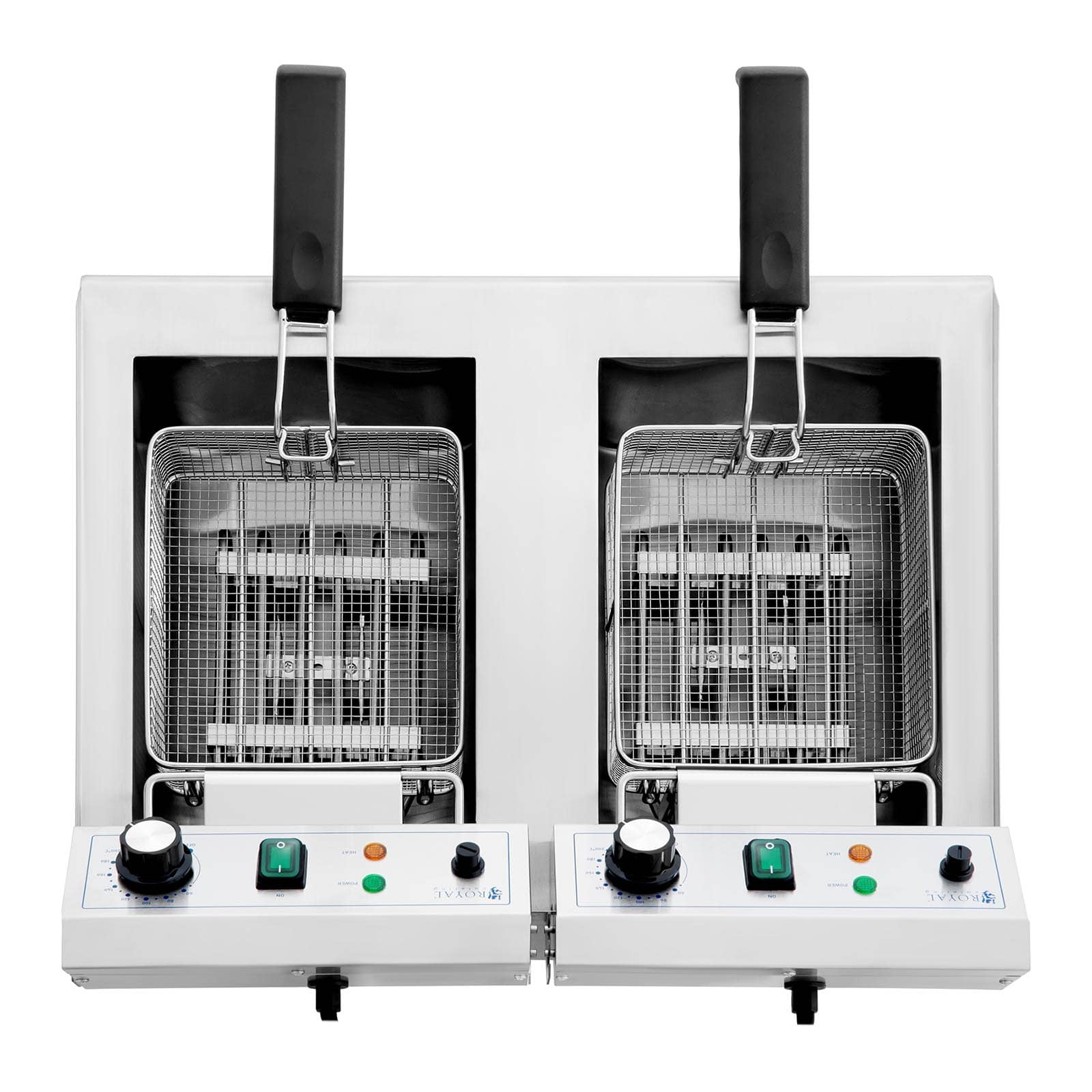 Friteuse électrique 2 x 11 litres 230 volts professionnelle acier inoxydable 14_0003987 - Mathon - 5