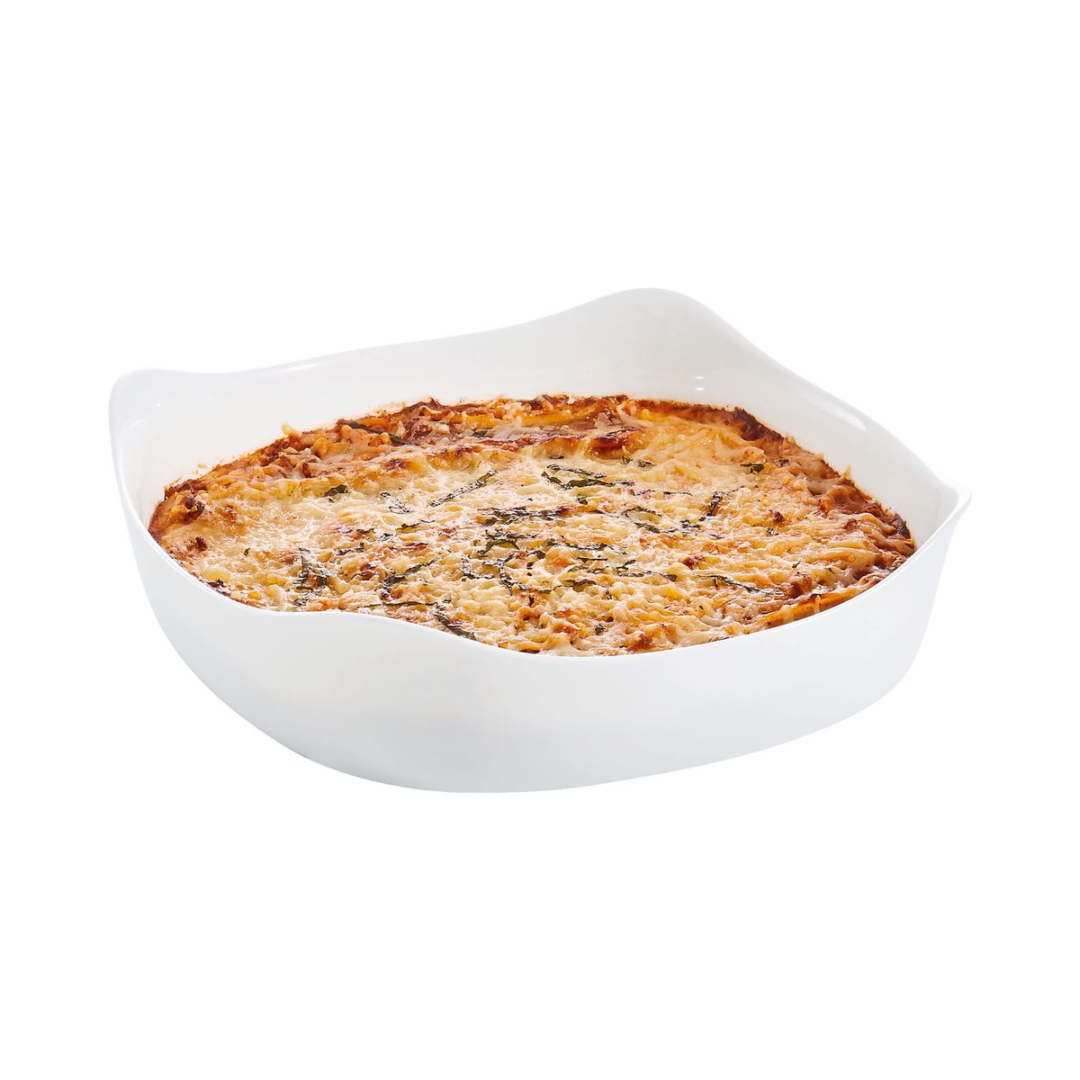 Plat à four carré blanc 29X29cm Smart Cuisine Carine 250°C  - Luminarc - Opale culinaire extra léger et résistant Luminarc - Mathon - 3