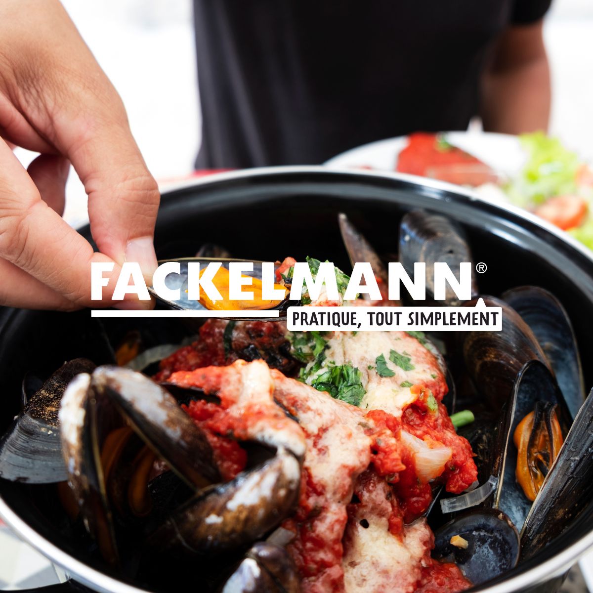 Marmite à moules émaillée 20,5 x 26 x 17,5 cm Fackelmann - Mathon - 5