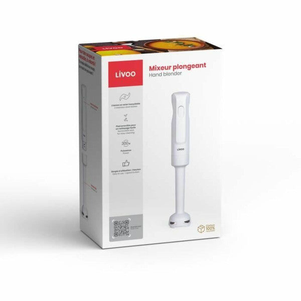 Mixeur Plongeant Livoo Blanc 300 W Livoo - Mathon - 2